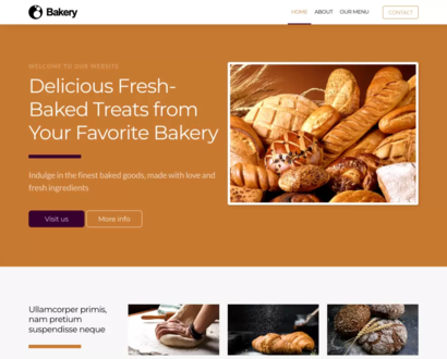 Náhled šablony Bakery 2