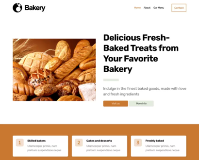Náhled šablony Bakery 4