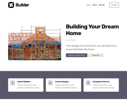 Náhled šablony Builder 4