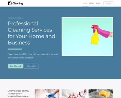 Náhled šablony Cleaning Service 2