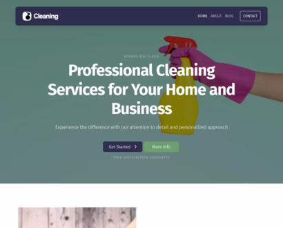 Náhled šablony Cleaning Service 5