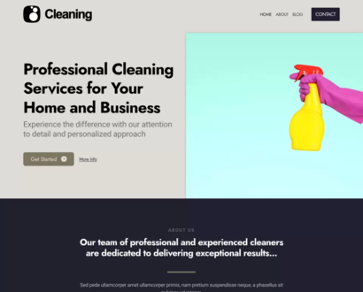 Náhled šablony Cleaning Service 6