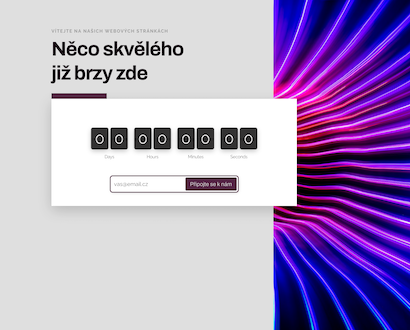 Náhled šablony Coming Soon