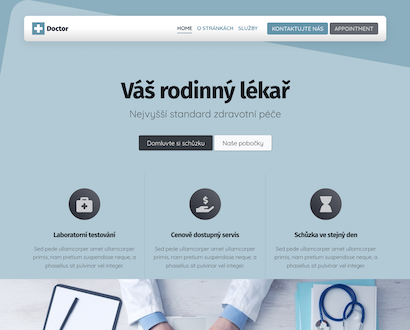 Náhled šablony Doctor