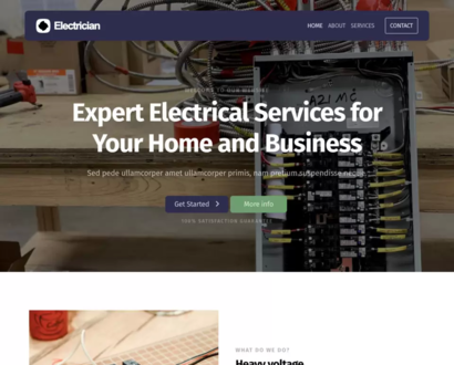 Náhled šablony Electrician 5