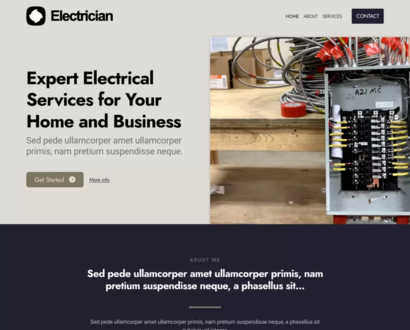 Náhled šablony Electrician 6