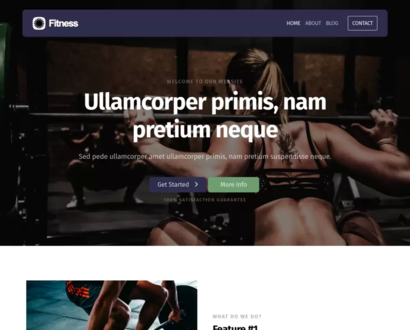 Náhled šablony Fitness 5