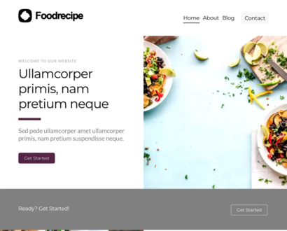 Náhled šablony Food Recipe 1