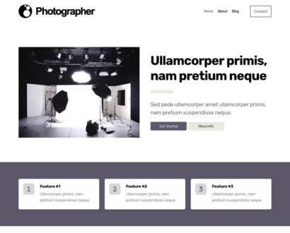 Náhled šablony Photographer 4