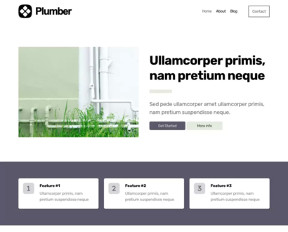 Náhled šablony Plumber 4