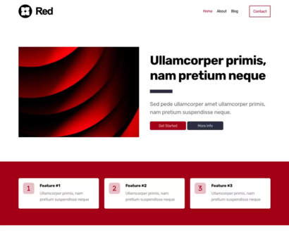 Náhled šablony Red 4