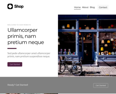 Náhled šablony Shop 1