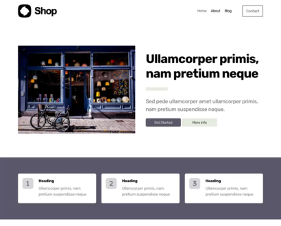 Náhled šablony Shop 4