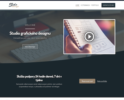 Náhled šablony Studio