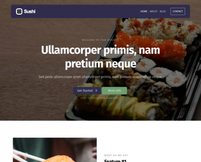 Náhled šablony Sushi 5