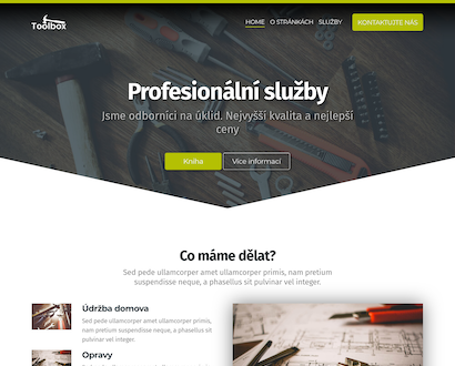 Náhled šablony Toolbox