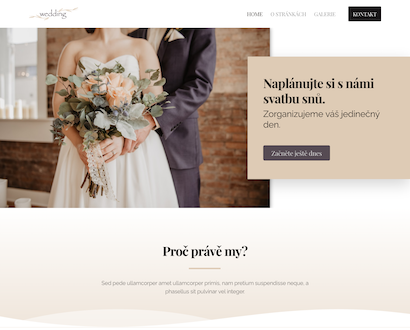 Náhled šablony Wedding